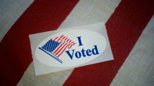 I voted sticker