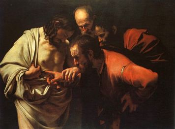 (The Incredulity of Saint Thomas by Caravaggio)