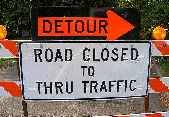 Detour Road Closed